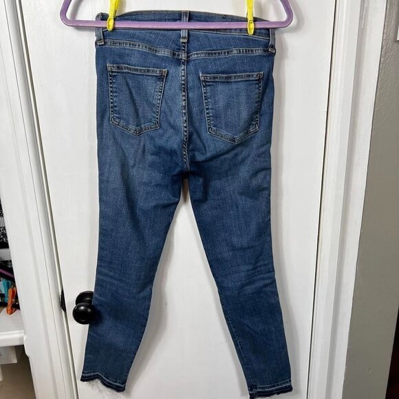 Veronica Beard Debbie High Rise Skinny Jeans with Tuxedo Stripe Size 25 - Picture 7 of 9